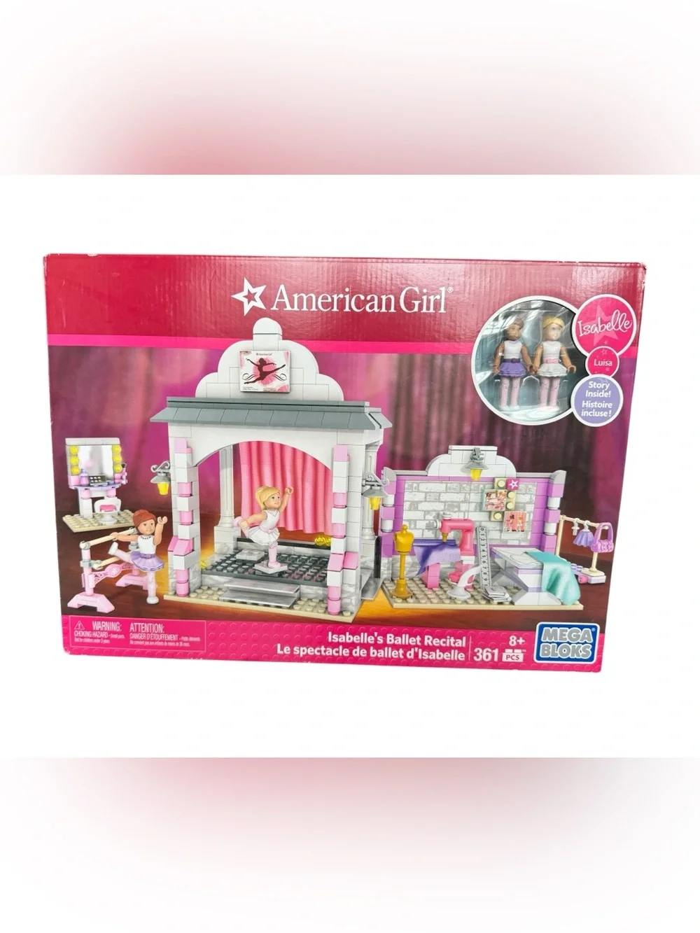 American Girl Isabelle's Ballet Recital Playset - Mega Construx Lego set Graces